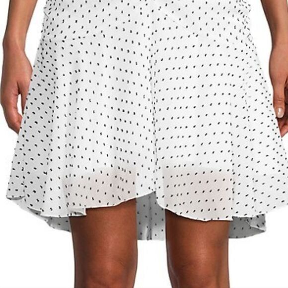 Urban Outfitters 4SI3NNA Polka-dot A-Line ruched dress NWT - Picture 6 of 10